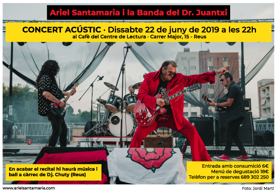 Concert d'Ariel Santamaria, dissabte 22 de juny de 2019 a Reus