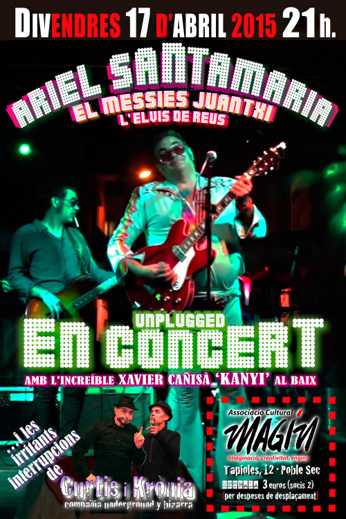 Concert a l'Associació Cultural Magín, l'abril de 2015