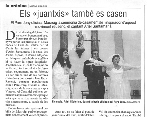 Recull de premsa. 3 de setembre de 2006. El Punt.