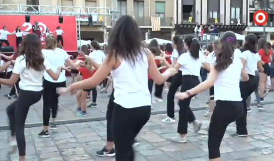 Un moment de la Flashmob a Reus el 28-9-2018