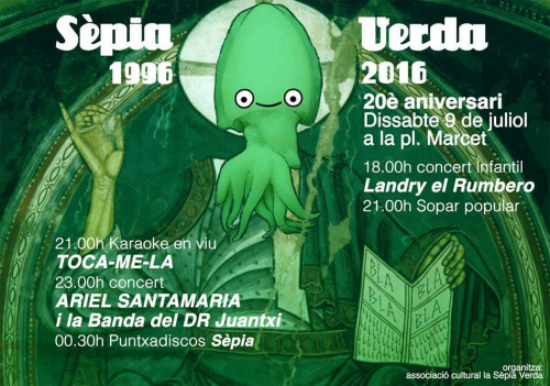 Concert per a la Sèpia Verda, de Sabadell, 2016