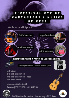 II Festival RTV de cantautors i músics reusencs