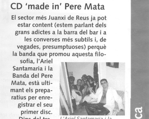 Recull de premsa. 31 de desembre de 2001. Reus Directe.